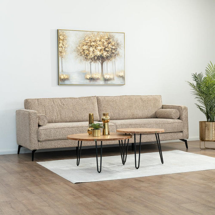 ספה תלת מושבית לסלון מודרנית מבד אריג רחיץ VERSUS - קארמה