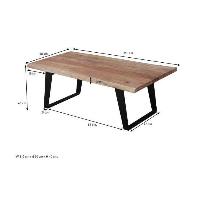 שולחן סלון מעץ מלא MARAKESH