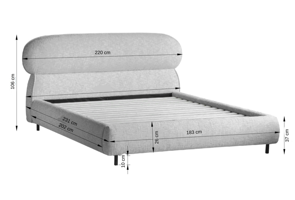 Coming soon - מיטה זוגית מרופדת דגם FLORIDA