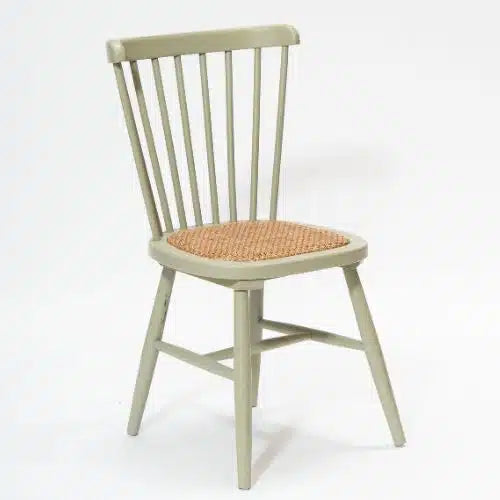 כסא אוכל עץ משולב ראטן MANIR