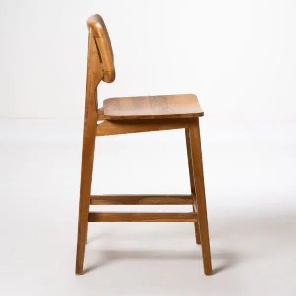 כסא בר מעץ וראטן דגם MELO