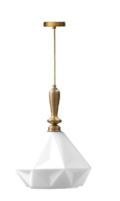 גוף תאורה מזכוכית לבנה דגם GIA