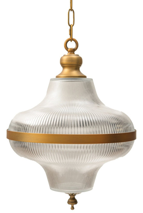 מנורה לתלייה מעוצבת בשילוב זכוכית קריסטל TIKNA