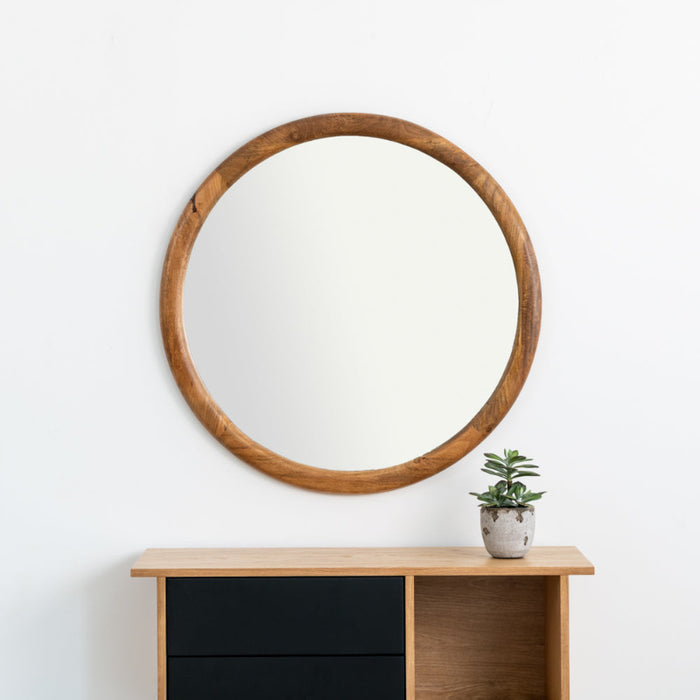 מראת עץ עגולה EMMY