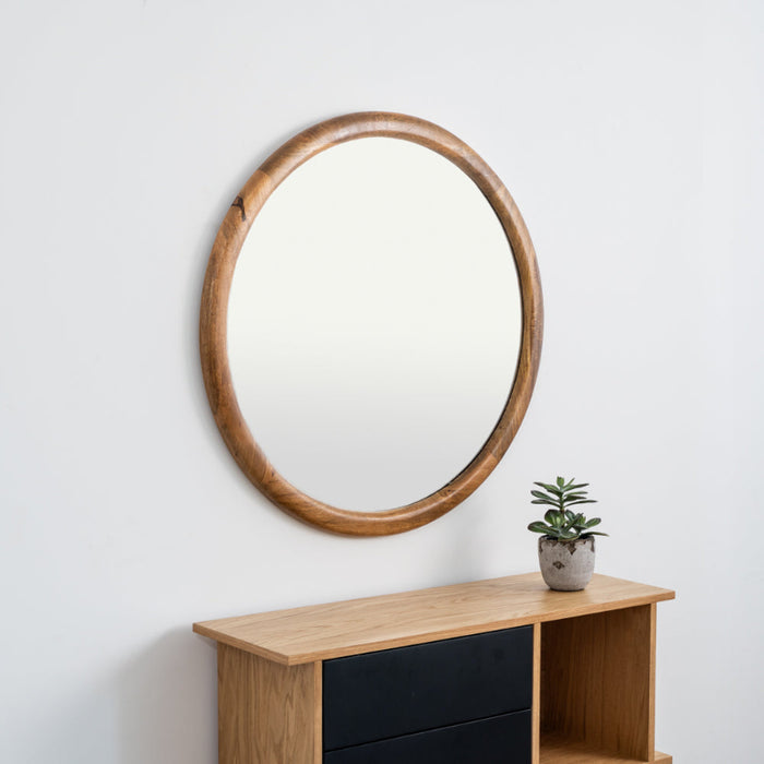 מראת עץ עגולה EMMY