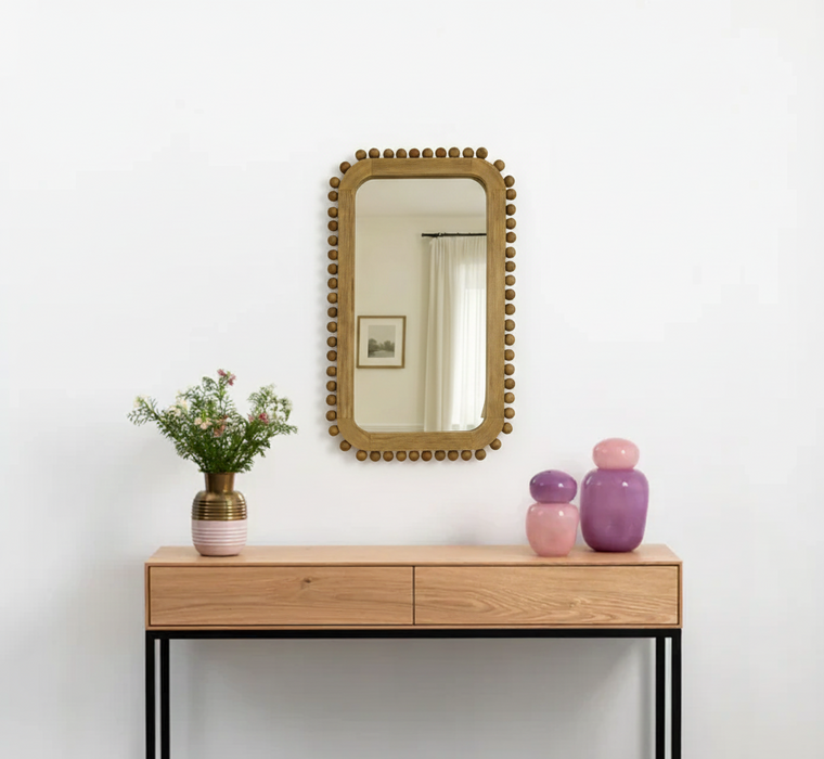 Mark מראה מלבנית מעץ דגם