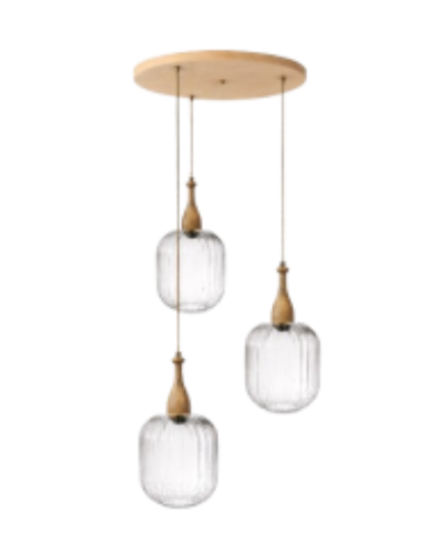 צלחת עץ שלישייה דגם HOVIK