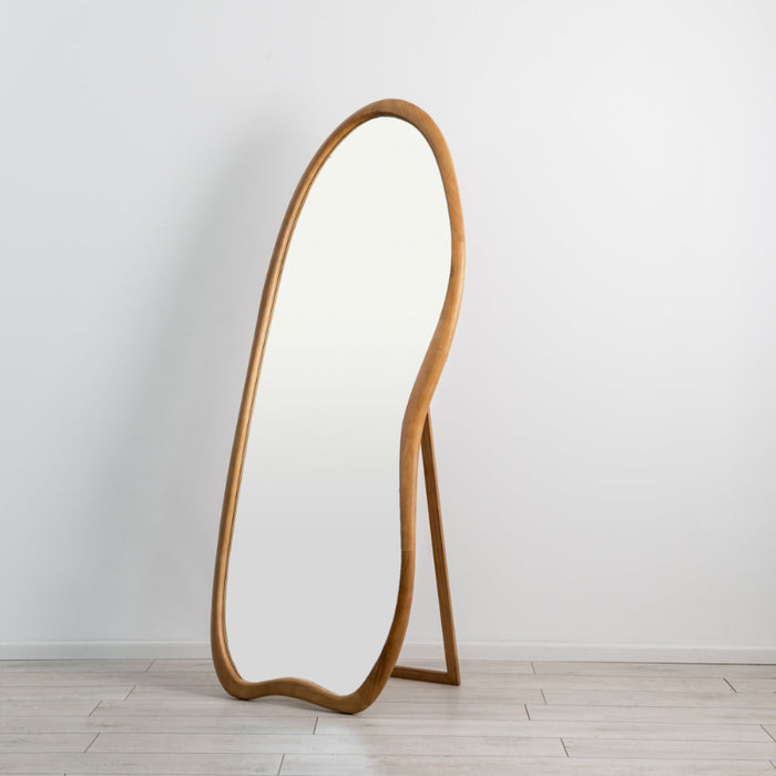 מראת עץ אמורפית על רגל MORF