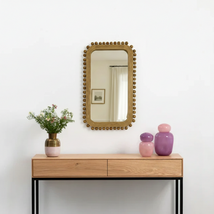 Mark מראה מלבנית מעץ דגם