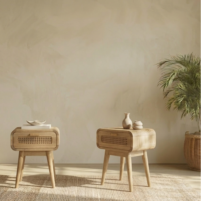 שידת צד למיטה דגם NATURAL-SAHARA