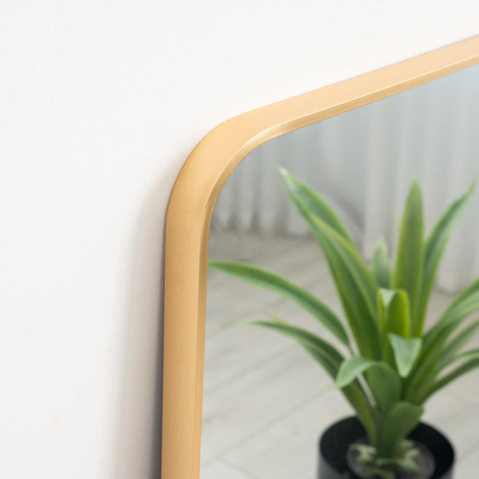 מראה מלבנית יפיפייה עם מסגרת אלומיניום  PS AYALA