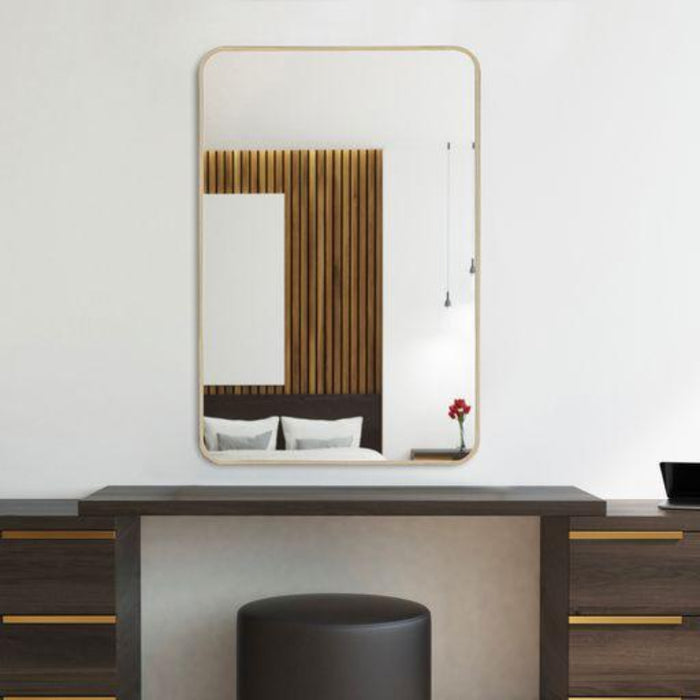 מראה מלבנית יפיפייה עם מסגרת אלומיניום  PS AYALA