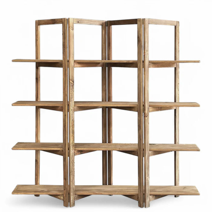 Jeffrey ספרית מדפים מעץ דגם