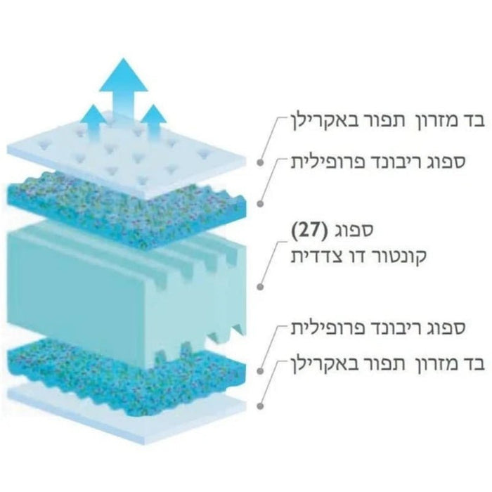 מיטה זוגית מעץ טיק מלא וראטן טבעי דגם NATURAL-SAHARA