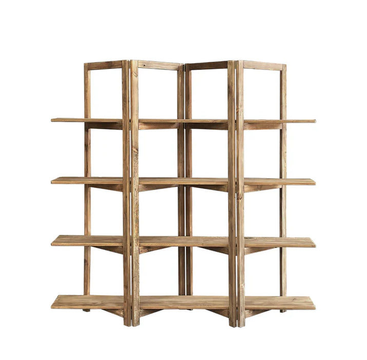 Jeffrey ספרית מדפים מעץ דגם