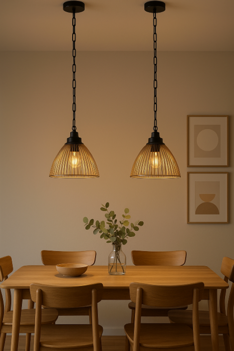 מנורת מתכת לתלייה דגם LORELAI