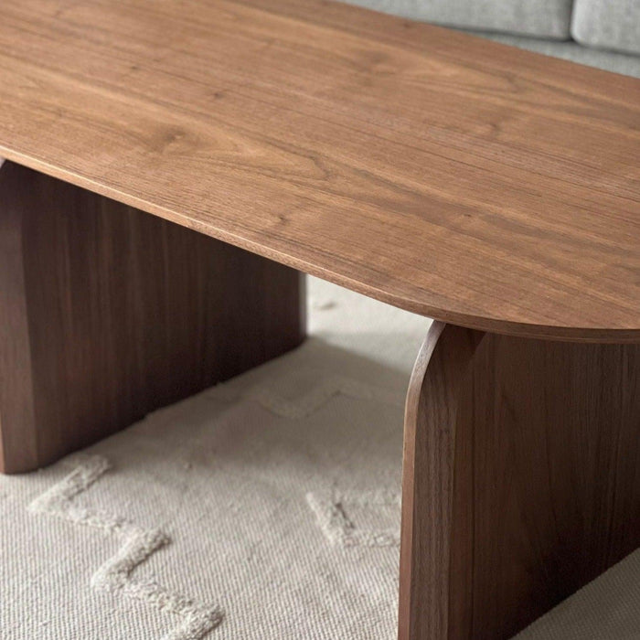 EVE שולחן סלון אובלי עם רגליים מעוצבות - קארמה