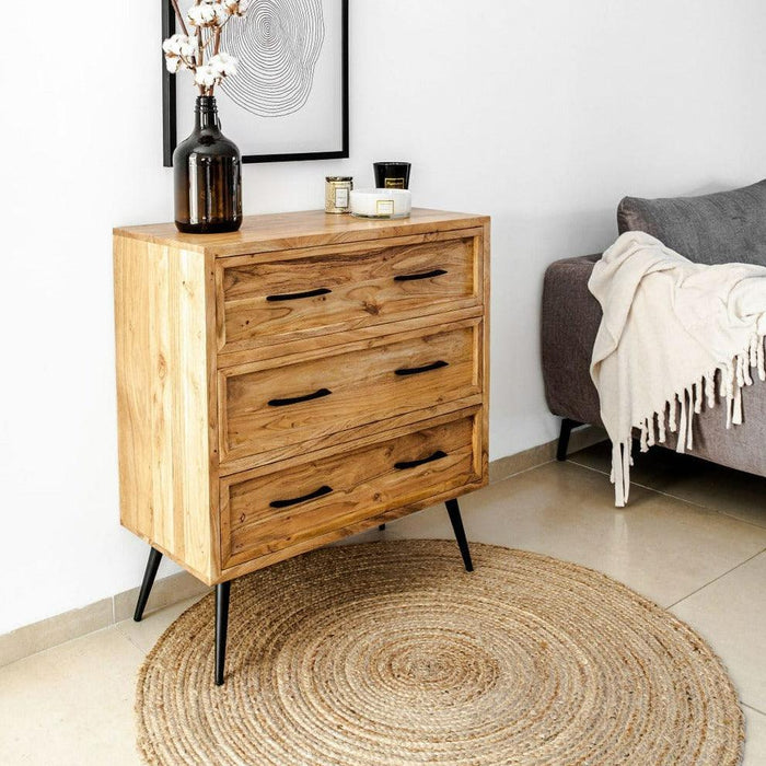 KOMO MEXICO שידה מעץ שיטה מלא - קארמה