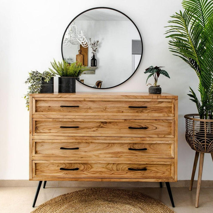 KOMO MEXICO שידה מעץ שיטה מלא - קארמה