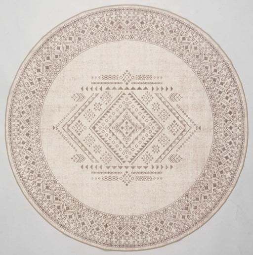 שטיח עגול בסגנון בוהו עם דוגמא R TINA 2 - קארמה