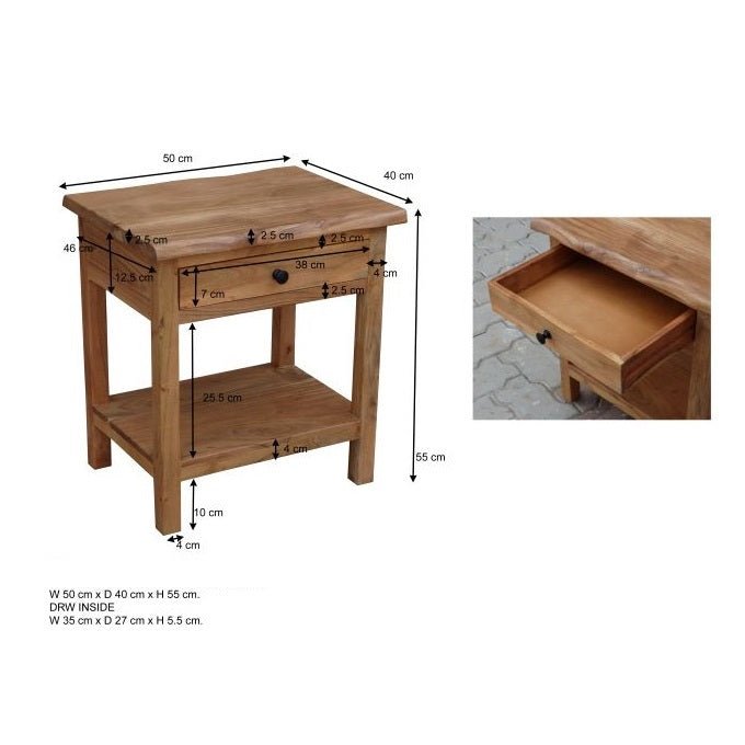 שידה צד מעץ שיטה מלא AMSTERDAM