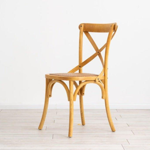 כיסא עץ טבעי לפינת אוכל CROSS - קארמה