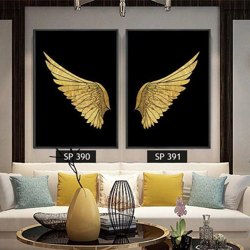 תמונת קיר כנפיים מוזהבות GOLDEN WINGS - קארמה