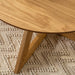 שולחן עץ עגול לסלון SI ROTEM - קארמה