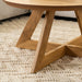 שולחן עץ עגול לסלון SI ROTEM - קארמה