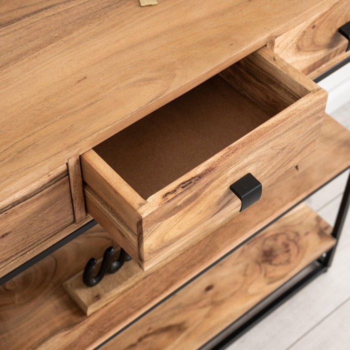 שידה מעץ שיטה מלא VALENCIA - קארמה